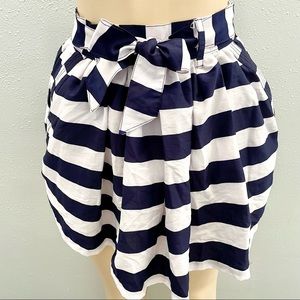 Striped Blue and white skirt with pockets size XS